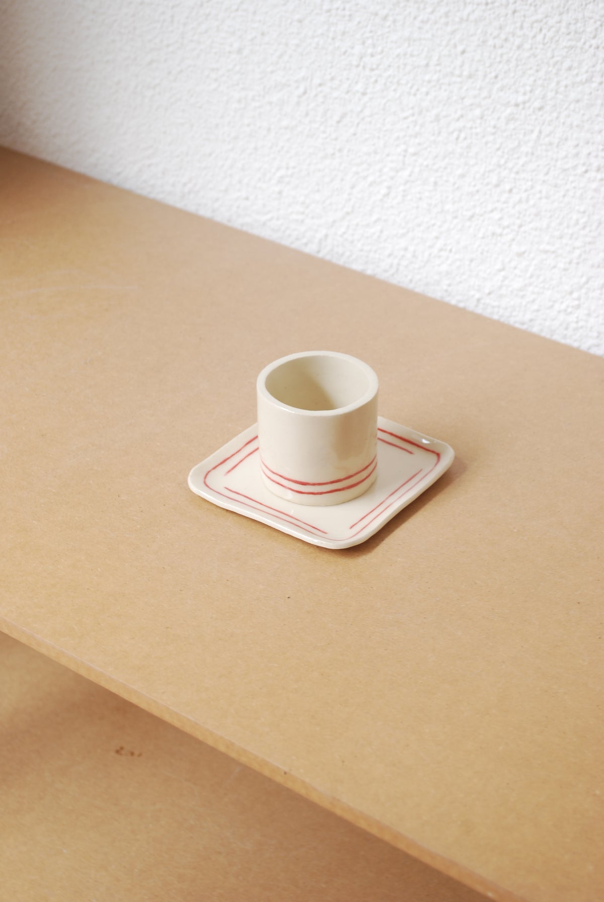 Set rayas. Taza + Plato