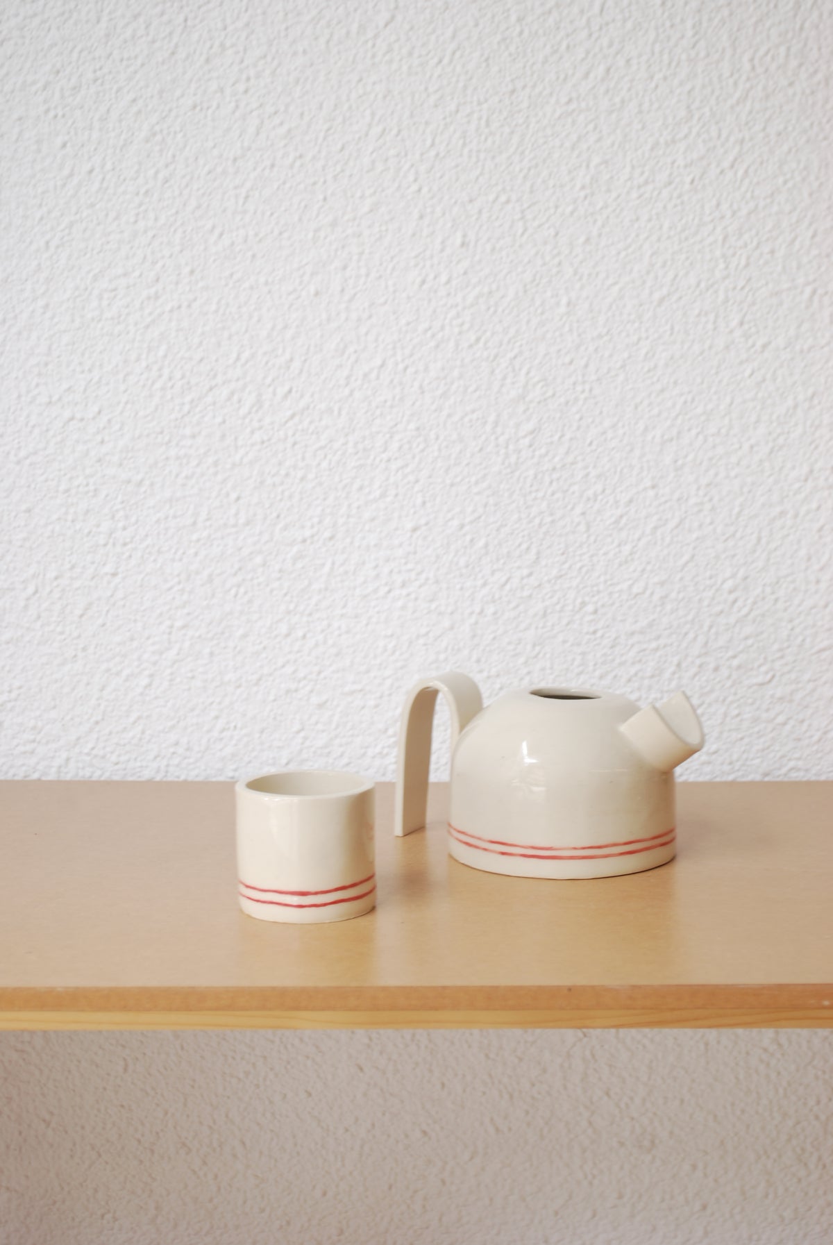 Set rayas. Jarra + Taza